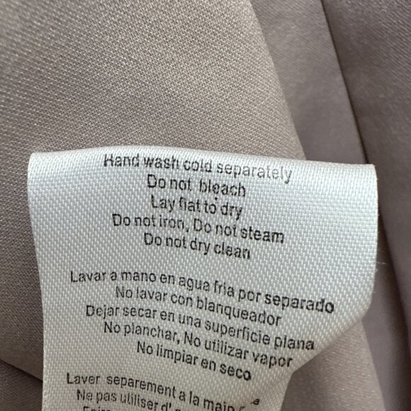 New ALEX EVENINGS Size 4 Beige Sequined-Bodice High-Low Gown Cocktail Dress Midi - Picture 14 of 15